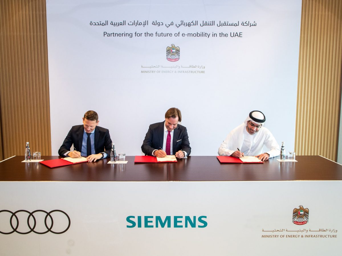 UAE taps Audi and Siemens to scale EV infrastructure